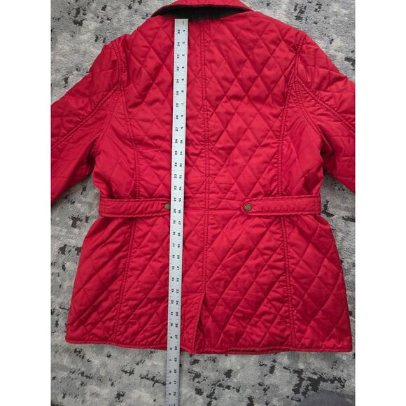 Vintage L.L. Bean Quilted Jacket -Large Red Preppy Collegiate Classic Cabincore - Picture 12 of 12